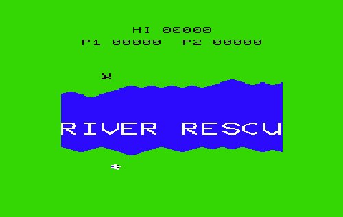 River Rescue title screen for Vic-20